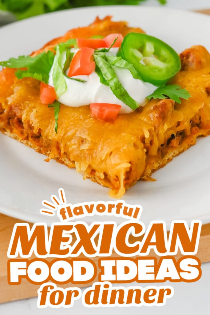 mexican food recipes - Ground Beef Crescent Roll Taco Bake