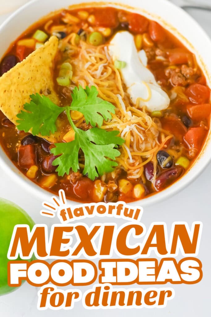 mexican food recipes - One-Pot Beef Taco Soup