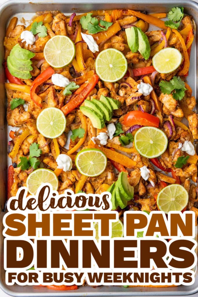 sheet pan meals - Sheet Pan Chicken Fajitas
