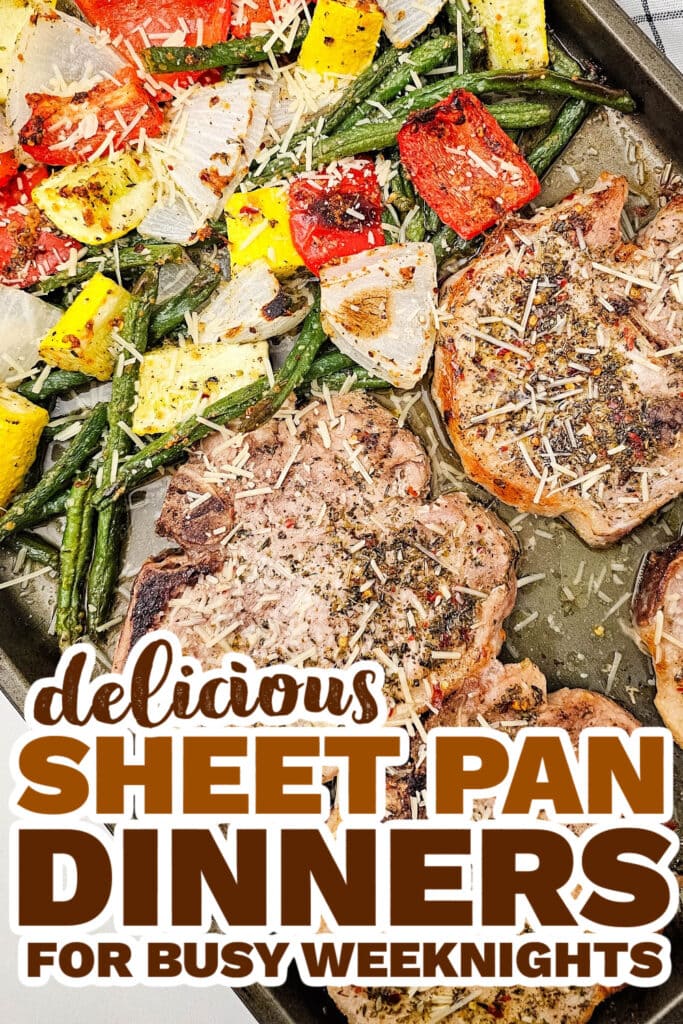 sheet pan meals - Sheet Pan Italian Pork Chops