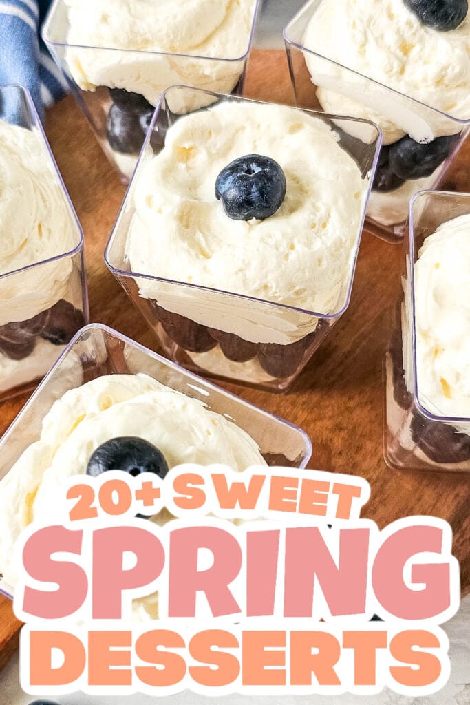 spring desserts - Blueberry Cheesecake Parfaits