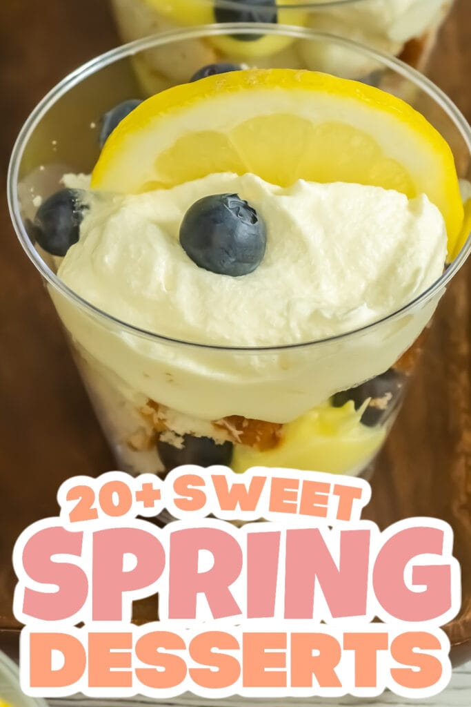 spring desserts - Blueberry Lemon Trifles
