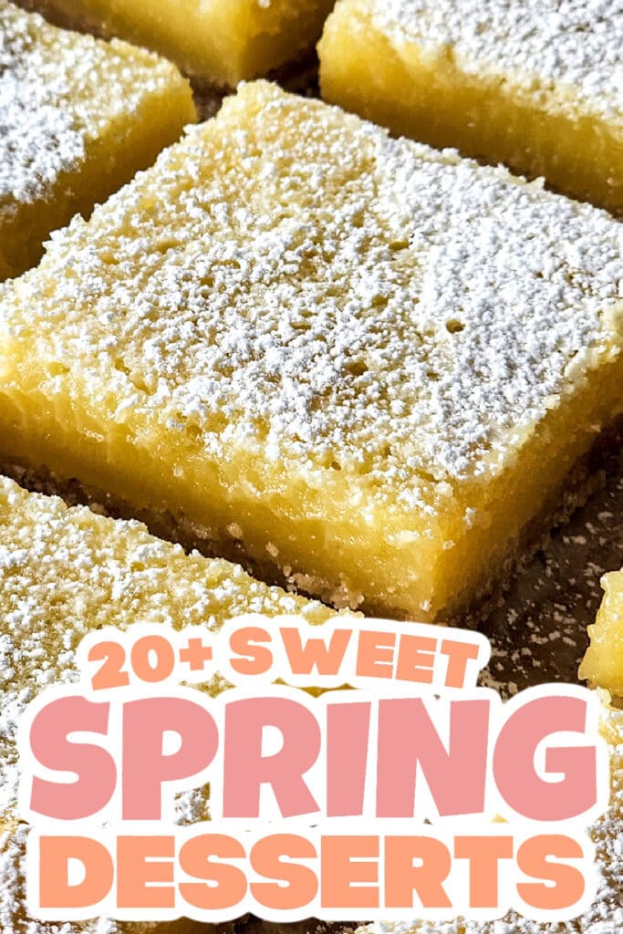 spring desserts - Simple Lemon Bars