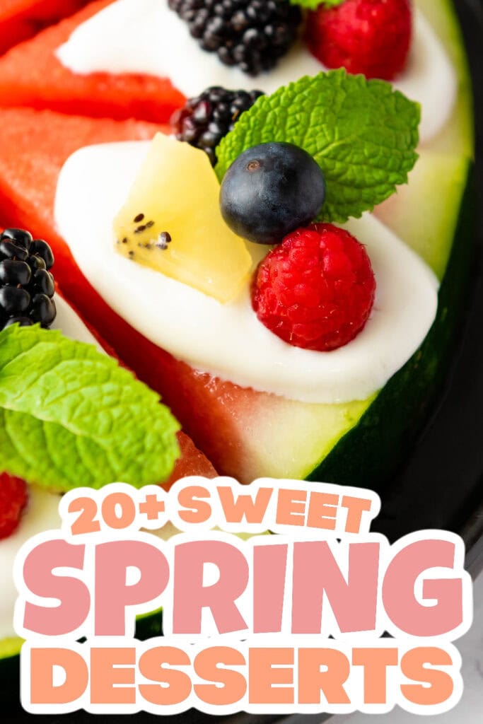 spring desserts - Watermelon Pizza