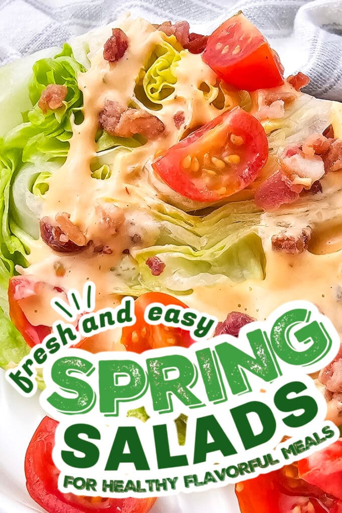 spring salads - Crisp Iceberg Wedge Salad