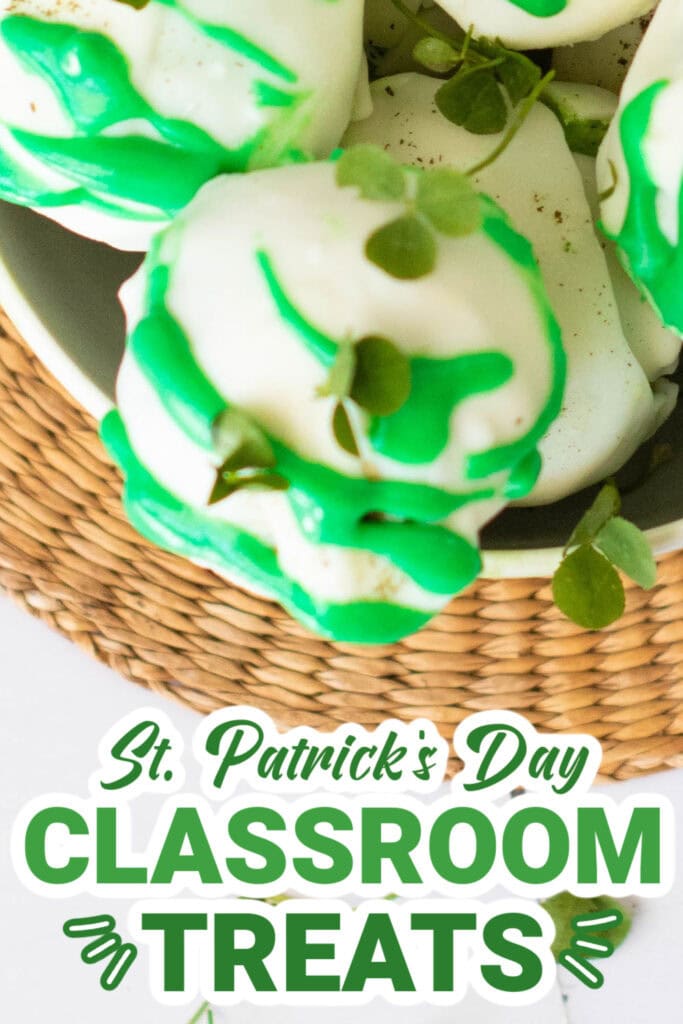 st. patrick day classroom treats - St. Patrick’s Green Tea Truffles