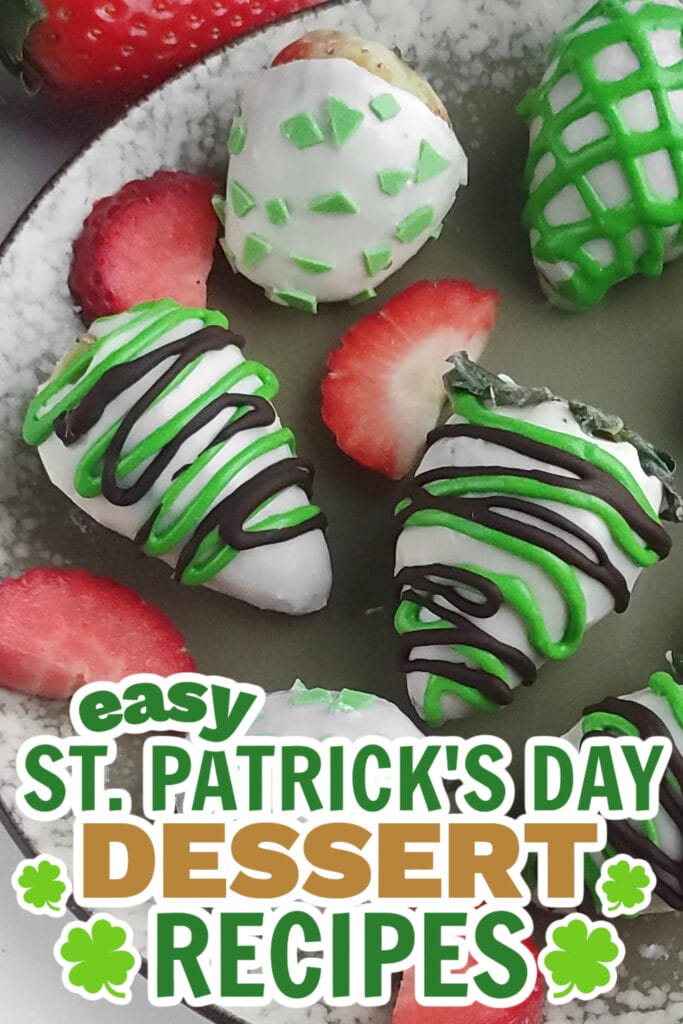 st. patrick's day desserts - St. Patrick's Day Chocolate-Covered Strawberries