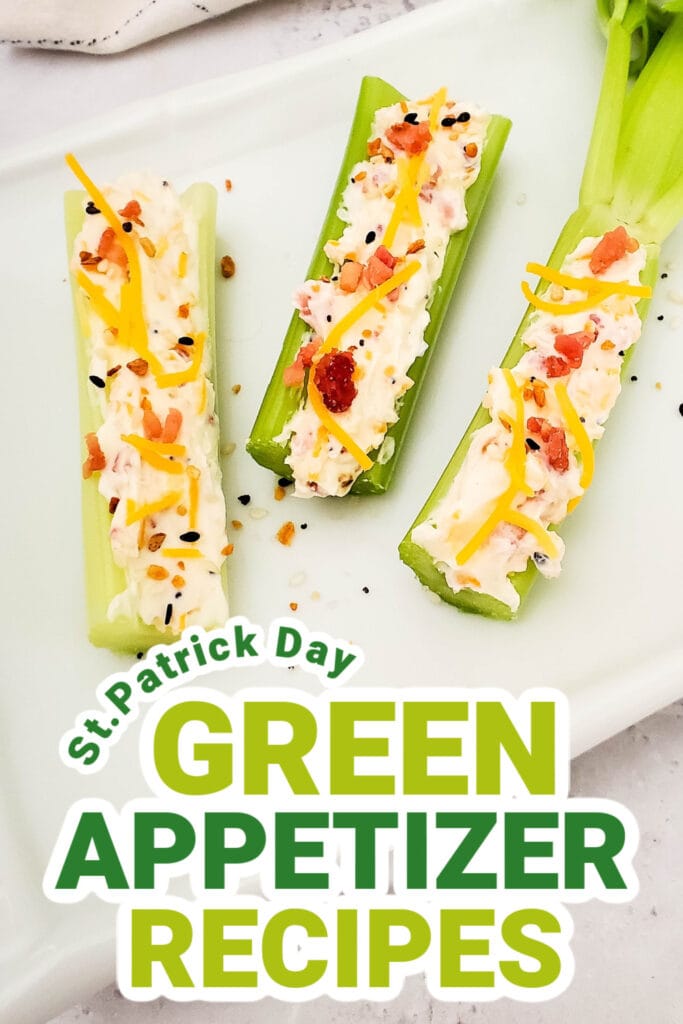 st.patrick day food - Bacon and Stuffed Celery copy