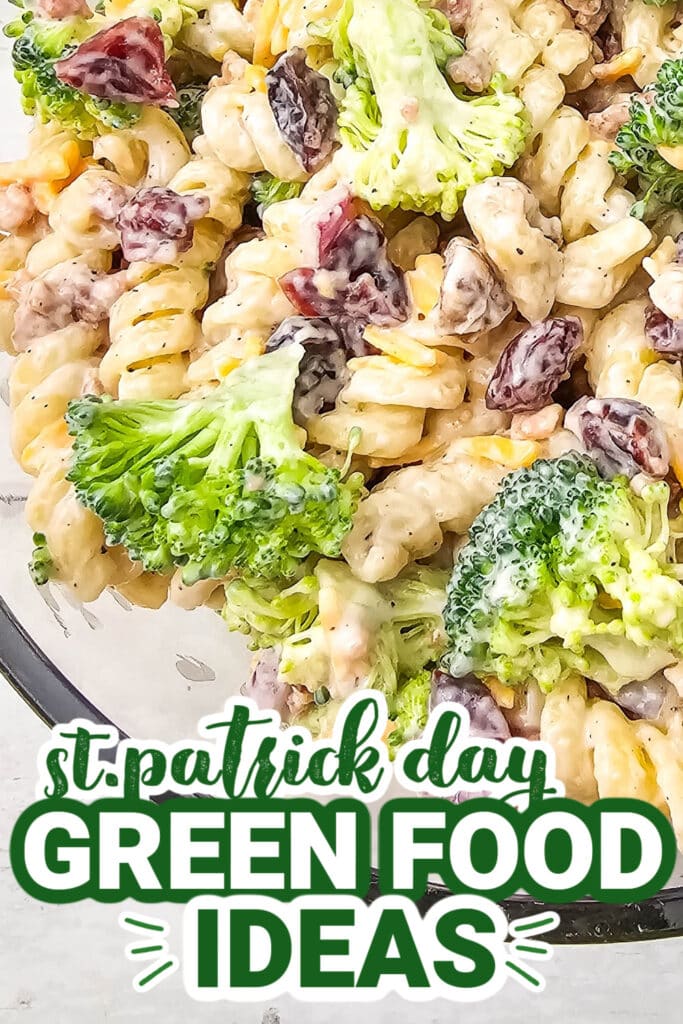 st.patrick day food - Broccoli Pasta Salad