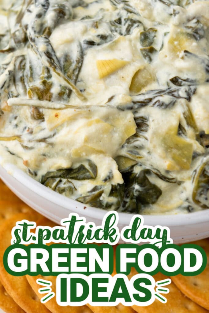 st.patrick day food - Slow Cooker Spinach Artichoke Dip