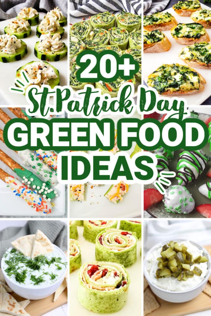 st.patrick day green food ideas