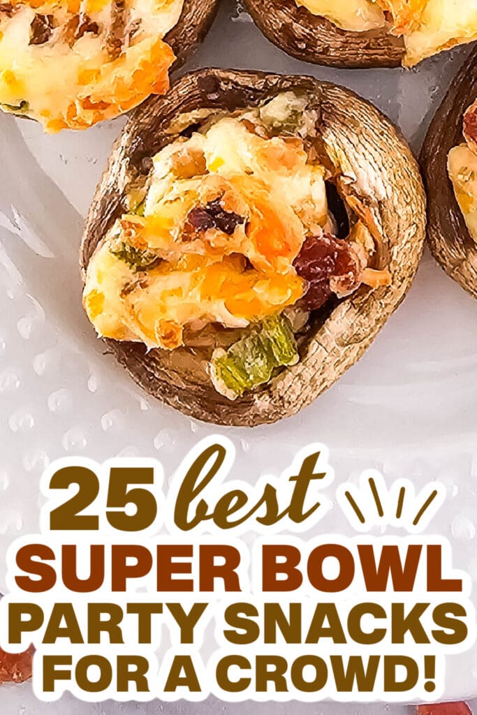 superbowl finger foods - Jalapeño Popper Stuffed Mushrooms