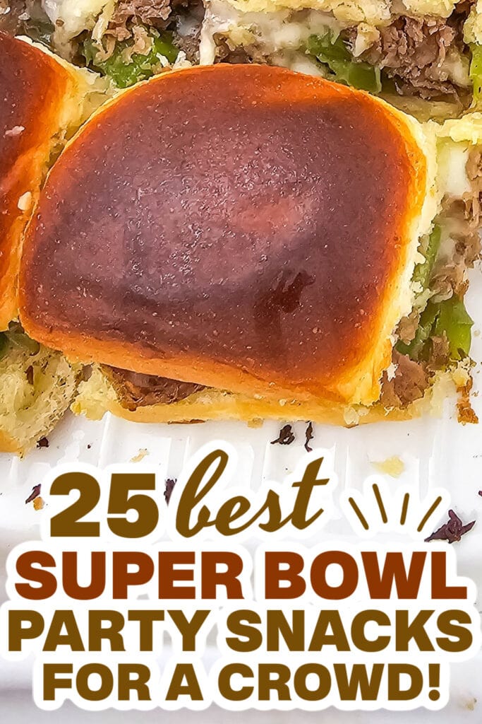 superbowl finger foods - Philly Cheesesteak Sliders