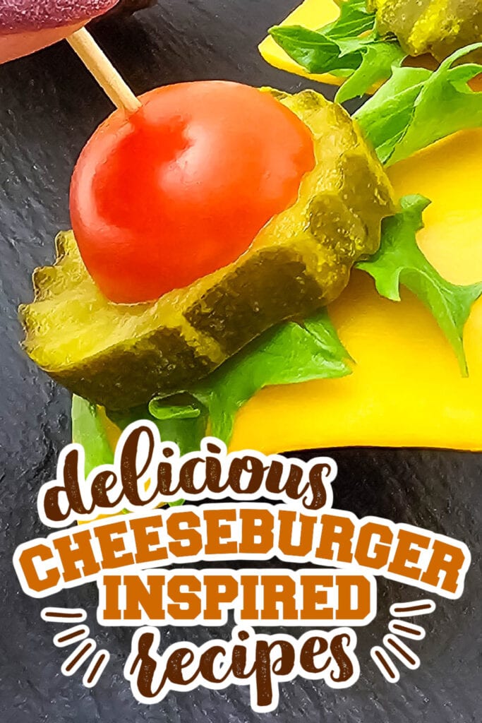 cheeseburger inspired recipes - Mini Cheeseburger Bites