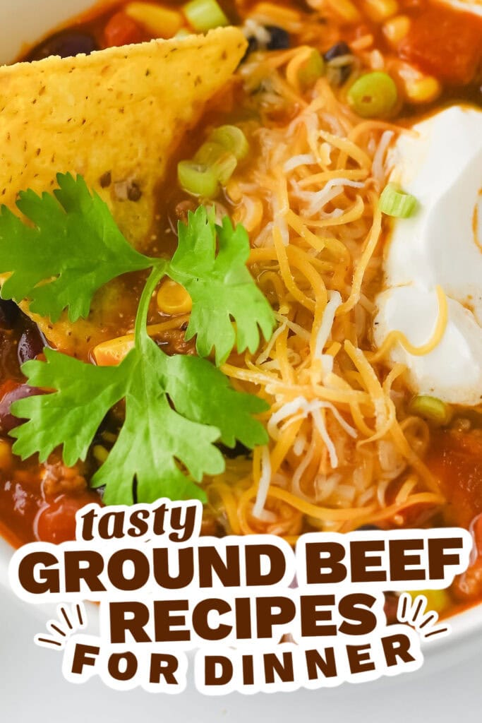 ground beef recipes - One-Pot Beef Taco Soup with Beans