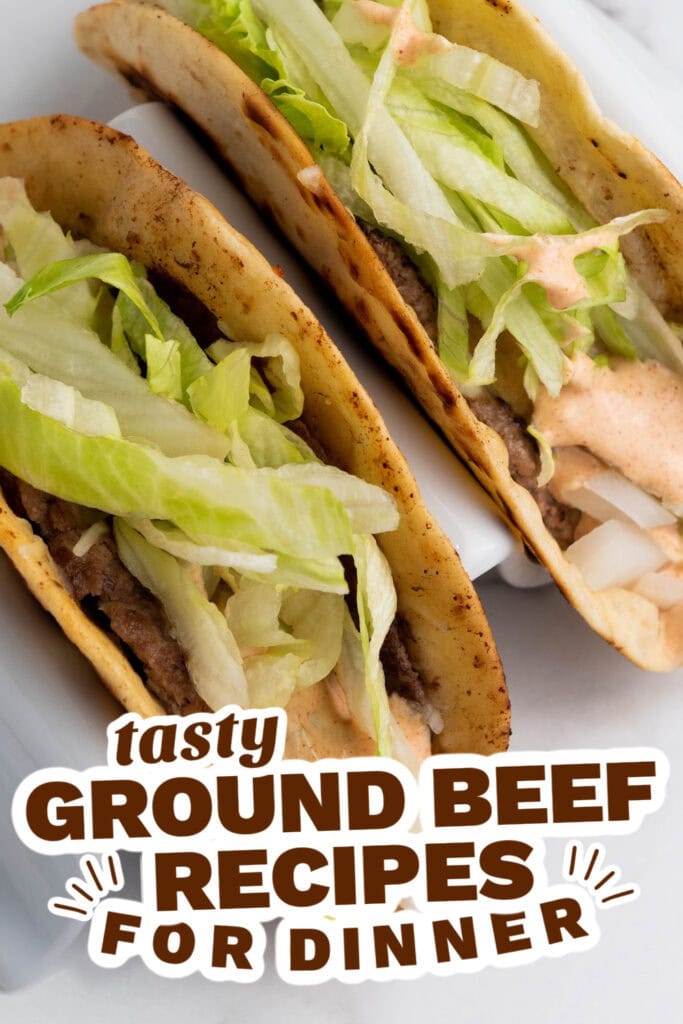 ground beef recipes - Smash Burger Tacos