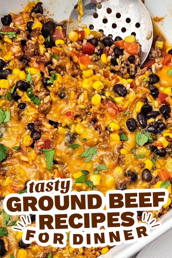 ground beef recipes - Taco Rice Casserole