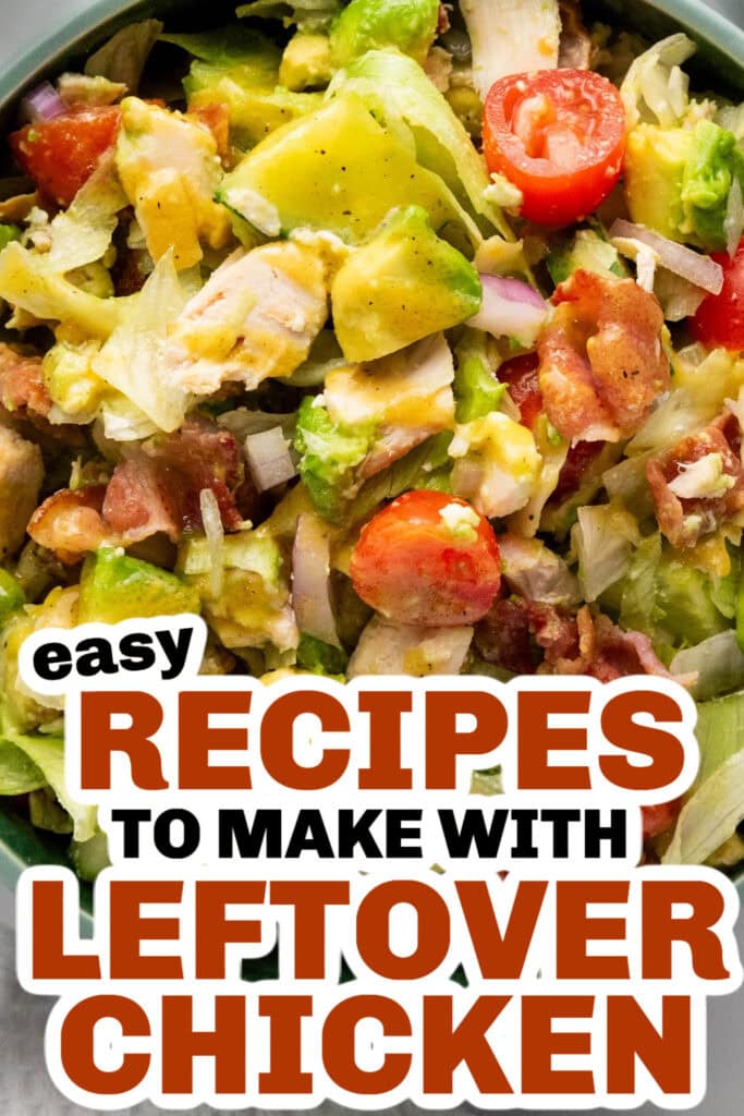 leftover chicken recipes - Chicken Chopped Salad with Honey Mustard Dressing