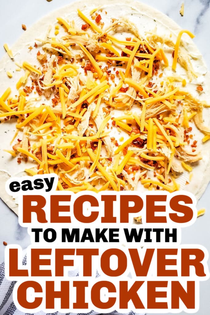 leftover chicken recipes - Crack Chicken Pinwheels