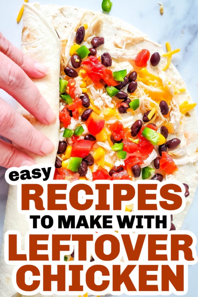 leftover chicken recipes - Southwest Chicken Pinwheels