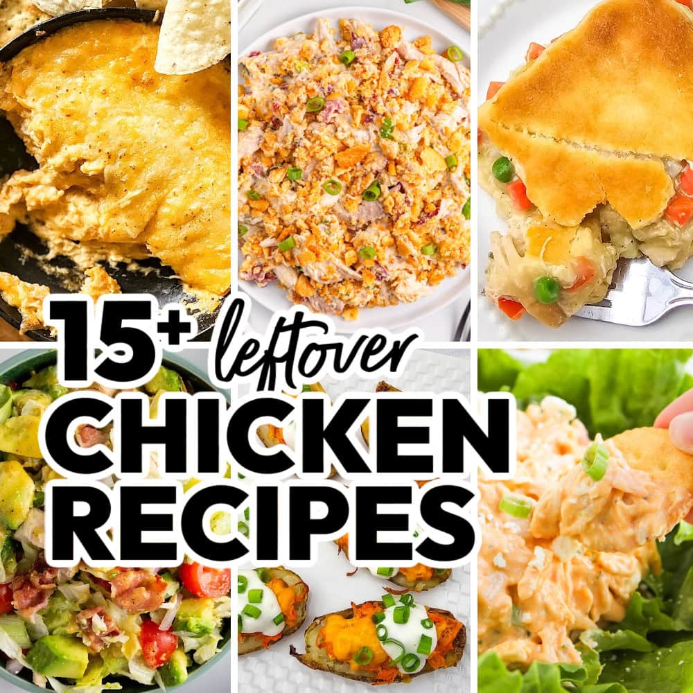 leftover chicken recipes featured image