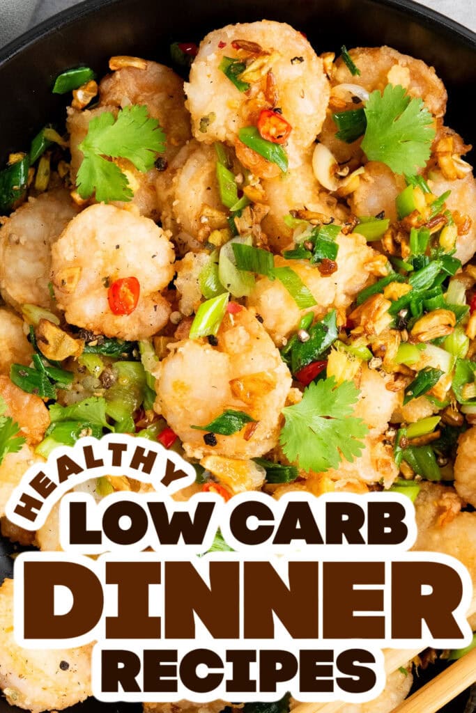 low carb dinner recipes - Crispy Chinese Salt and Pepper Shrimp