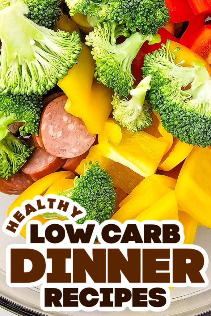 low carb dinner recipes - Healthy Sheet Pan Sausage with Veggies