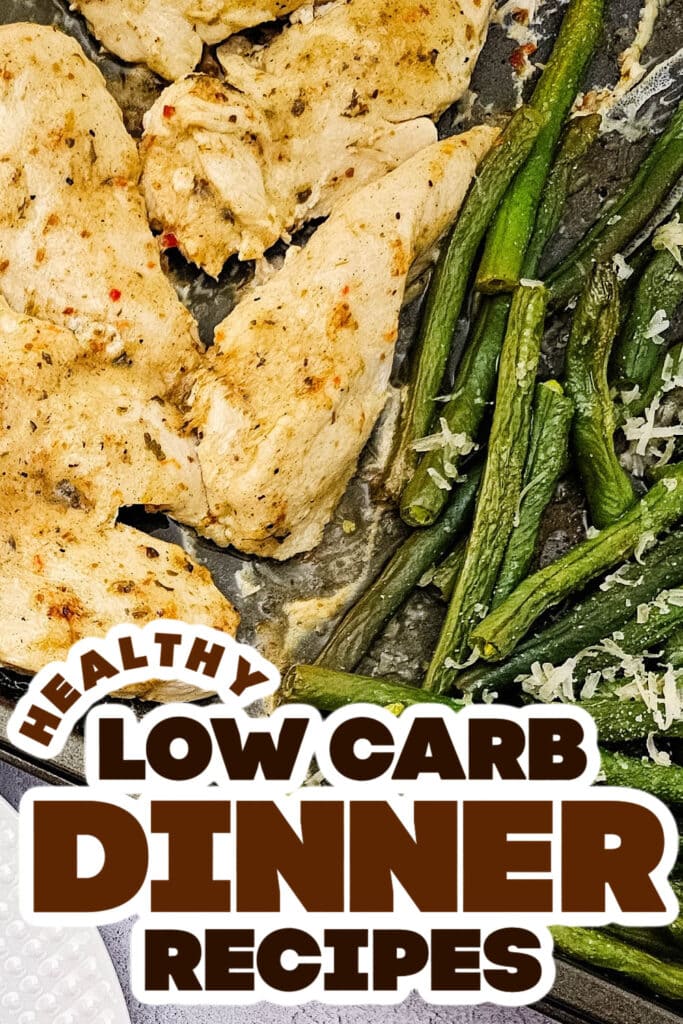 low carb dinner recipes - Sheet Pan Garlic Parmesan Chicken