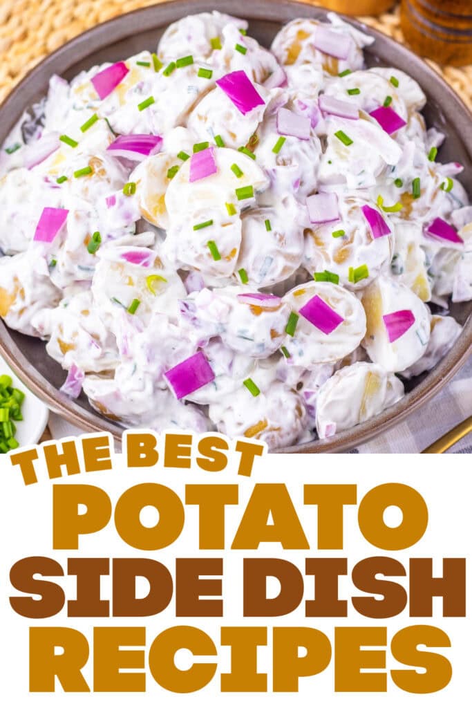 potato side dish ideas - sour cream and onion potato salad