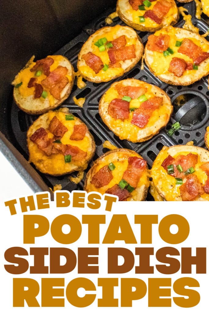 potato side dish ideas - Air Fryer Bacon and Cheese Potato Slices