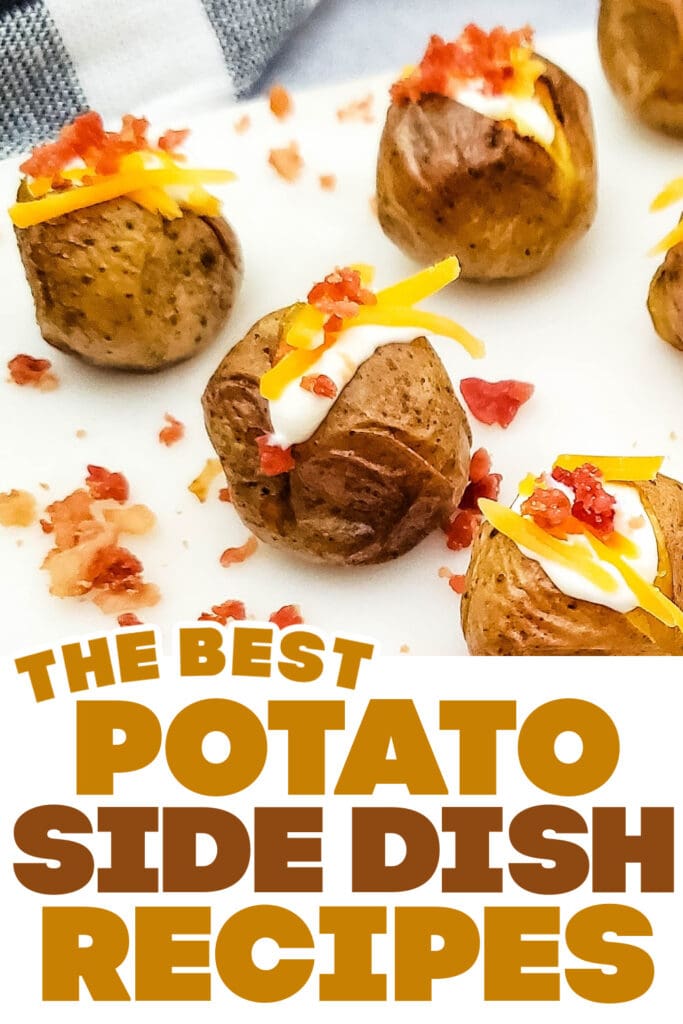 potato side dish ideas - Loaded Mini Baked Potato Bites