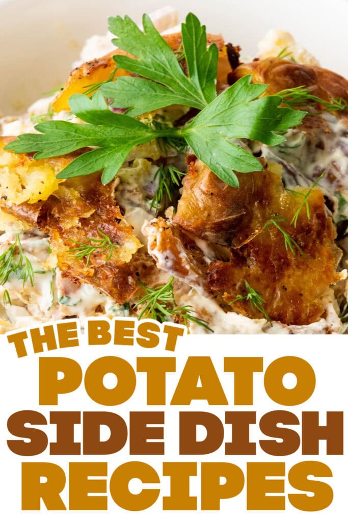 potato side dish ideas - Smashed Potato Salad