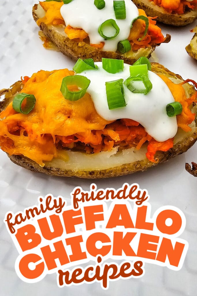 buffalo chicken recipes - Buffalo Chicken Potato Skins copy
