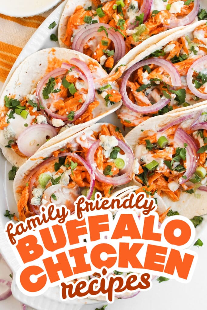 buffalo chicken recipes - Spicy Cheesy Buffalo Chicken Tacos copy