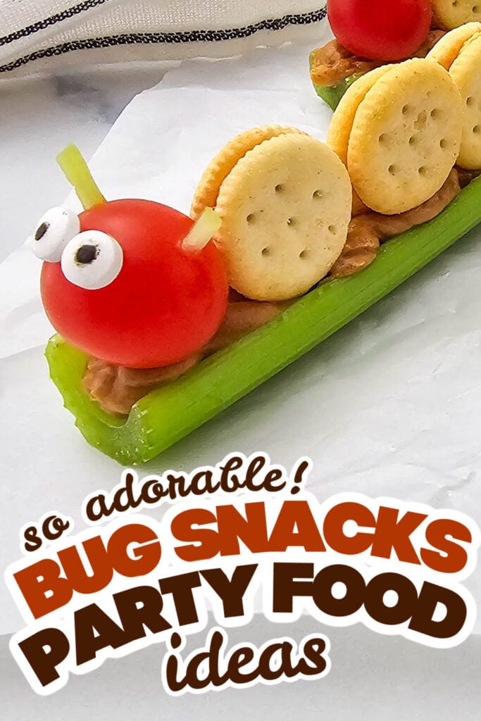 bug snacks party food ideas - Celery Caterpillar Snacks