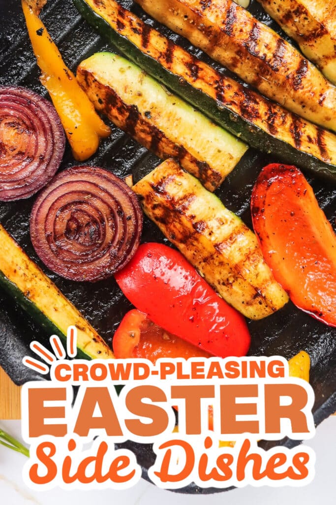 easter side dishes - Grilled Vegetables with Balsamic Vinegar & Herbs