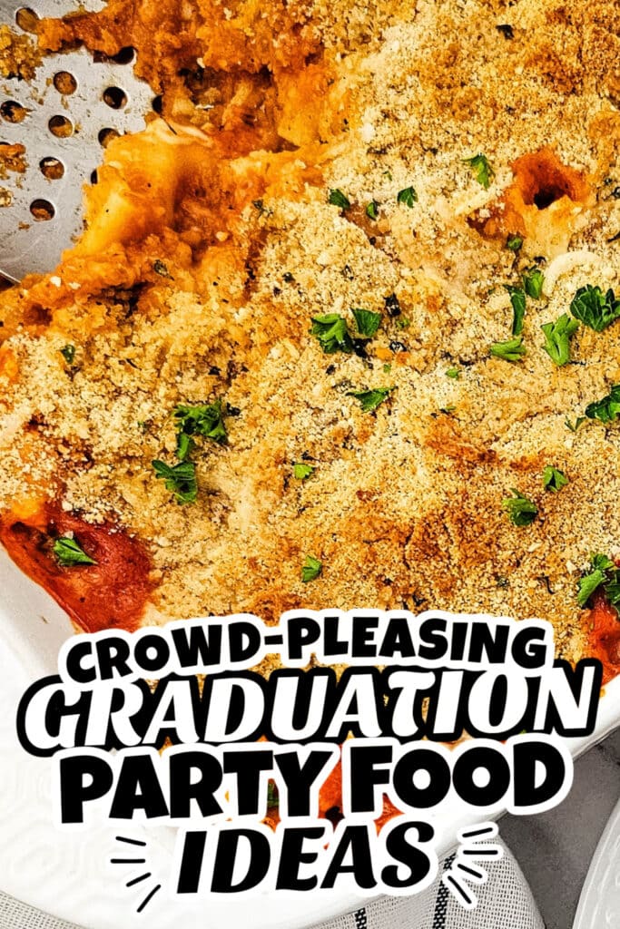 graduation party food - Dump-and-Bake Chicken Parmesan Casserole copy