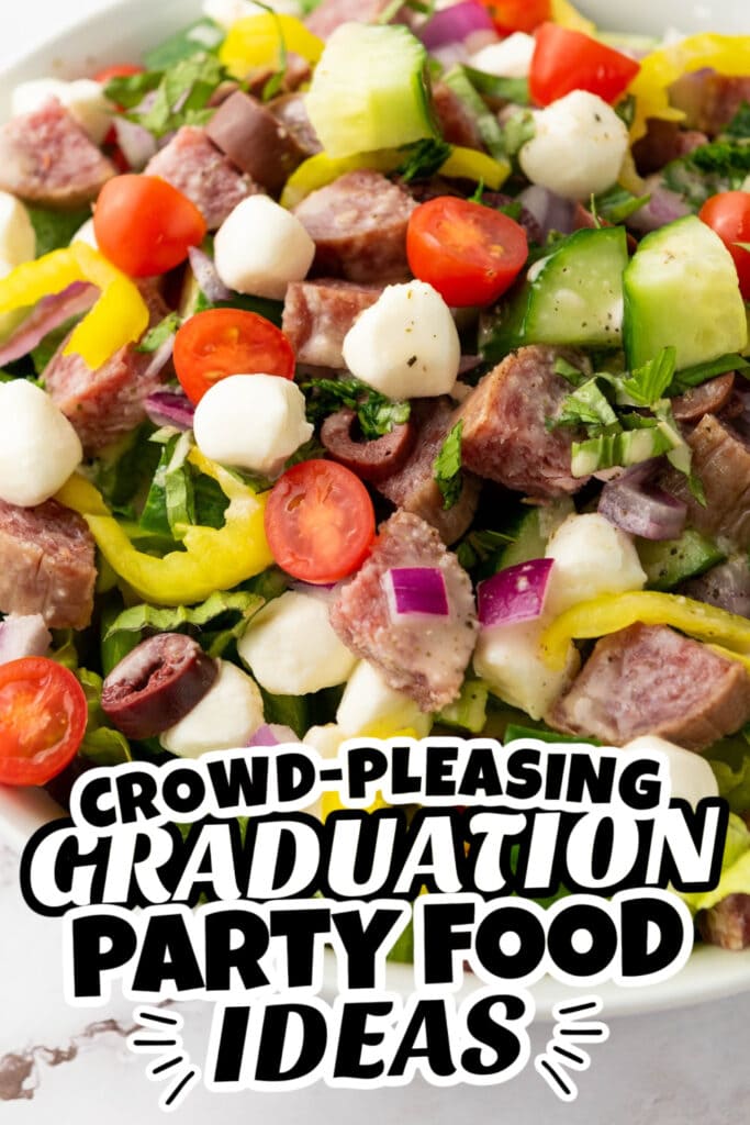 graduation party food - Italian Chopped Salad copy