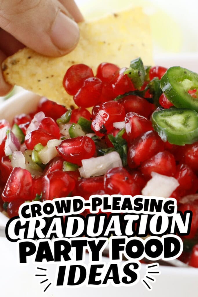 graduation party food - Pomegranate Salsa copy