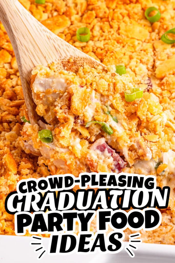 graduation party food - Ritz Cracker Chicken Casserole copy
