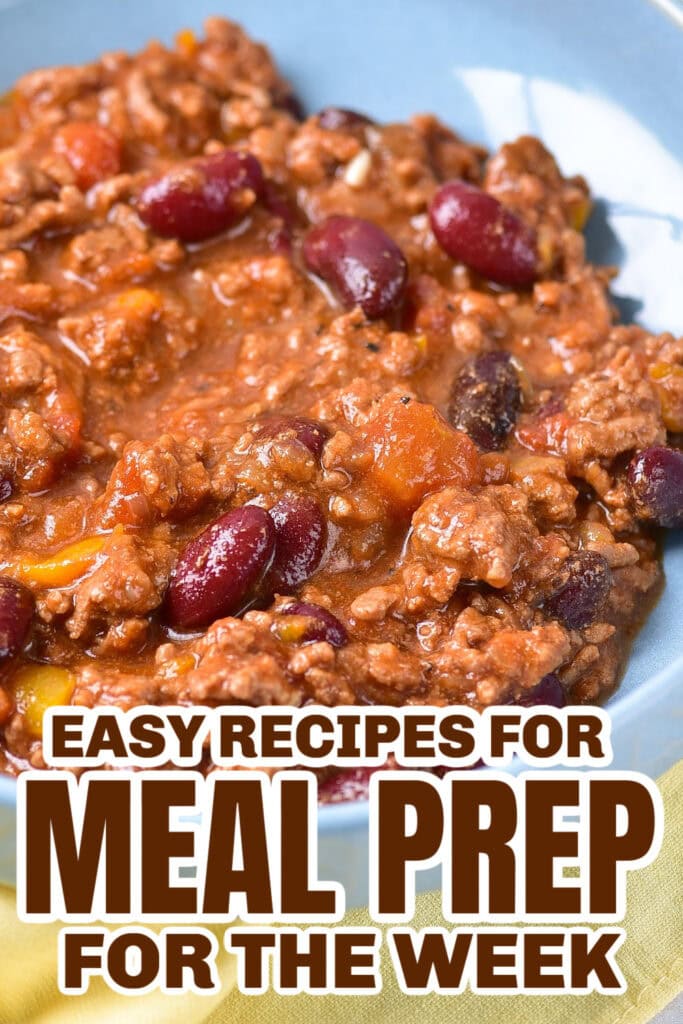 meal prep for the week - Chili Con Carne copy