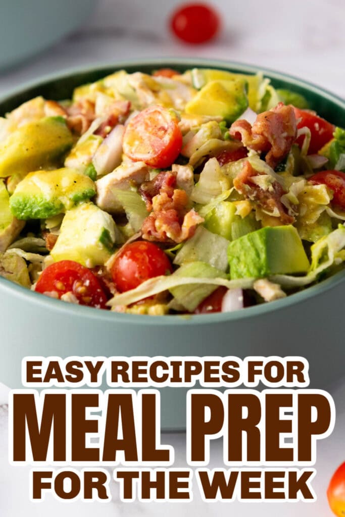 meal prep for the week - Chopped Chicken Salad copy