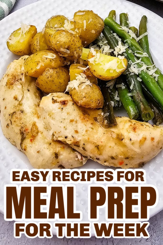 meal prep for the week - Sheet Pan Garlic Parmesan Chicken copy
