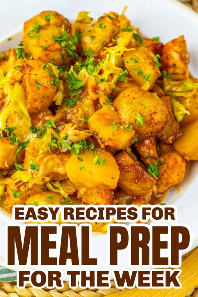 meal prep for the week - Sheet Pan Mississippi Chicken and Potatoes copy