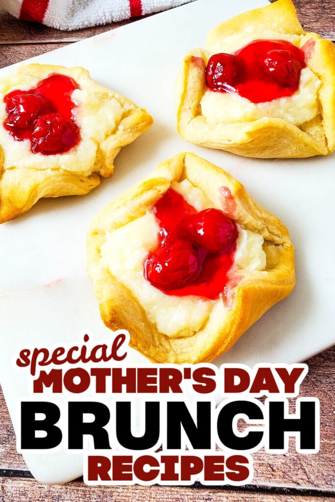 mothers day brunch - Cherry Cheesecake Crescent Pastries copy