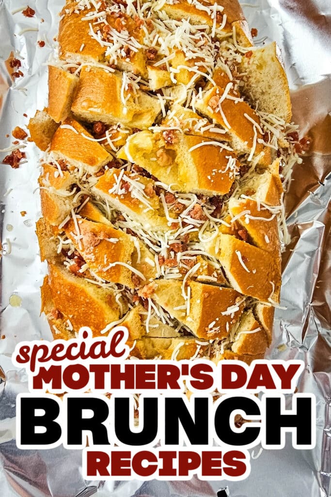 mothers day brunch - Pull-Apart Bread Loaded with Bacon and Cheese copy