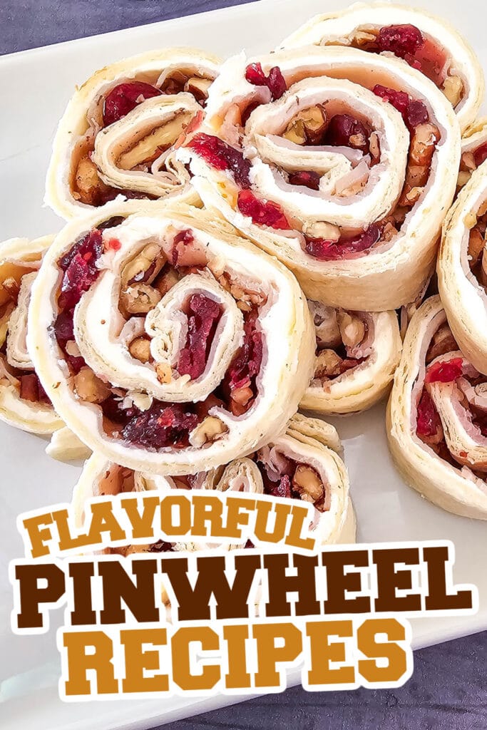 pinwheel recipes -Turkey Cranberry Pecan Pinwheels copy