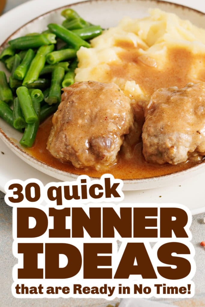 quick dinner ideas -Classic Salisbury Steak copy