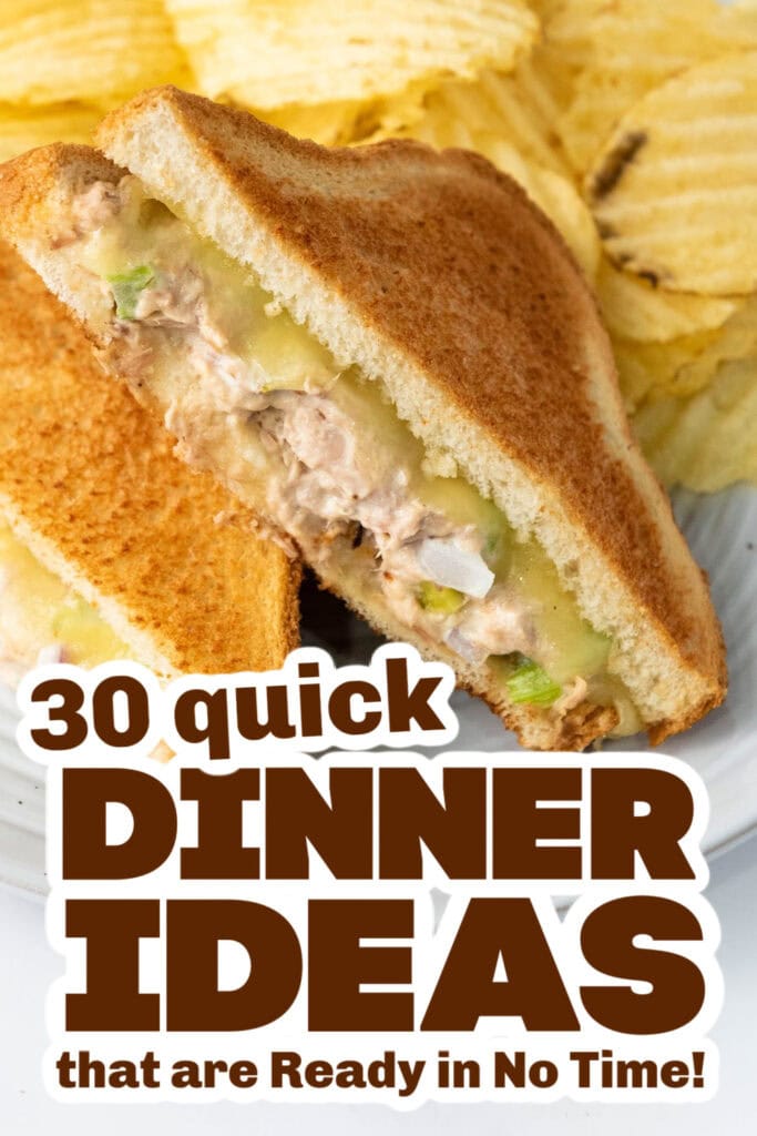 quick dinner ideas -Classic Tuna Melt Sandwich copy