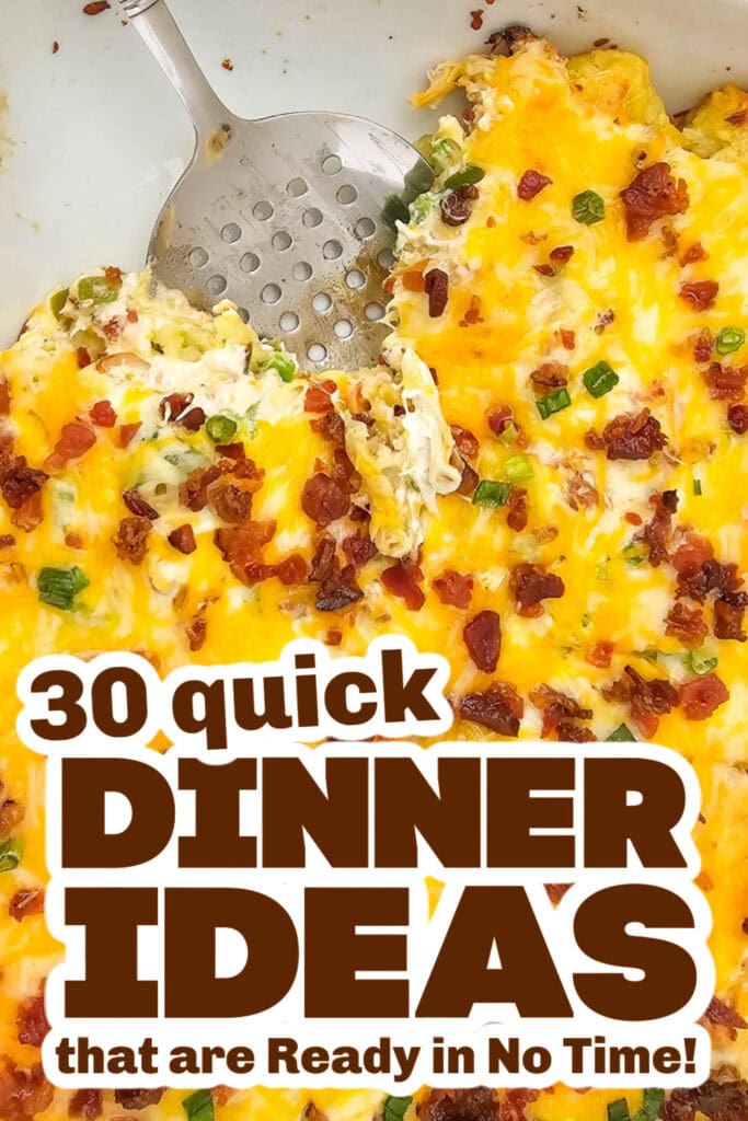 quick dinner ideas -Cracked Out Chicken Tater Tot Casserole copy
